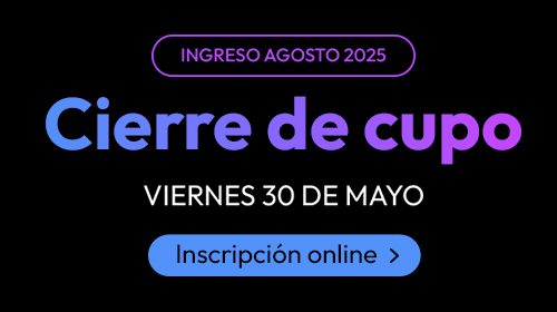 Comenzá tu carrera en agosto